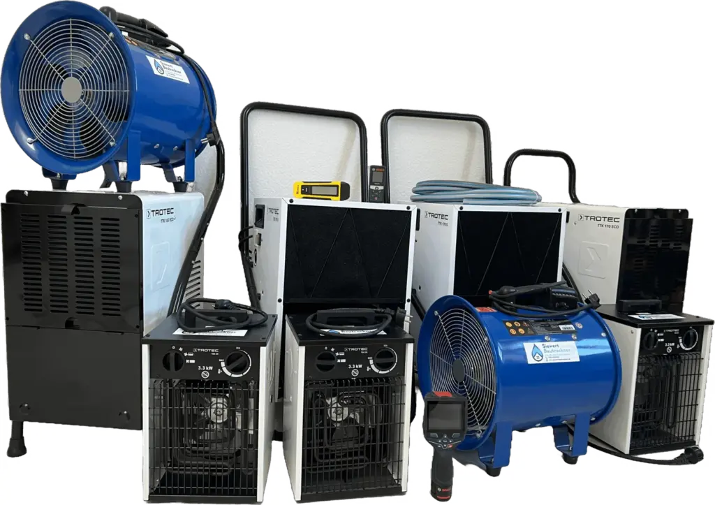 Bautrockner, Bauventilatoren und Elektroheizer von Siewert Bautrockner